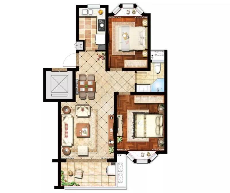 扬州蜀岗金地户型图