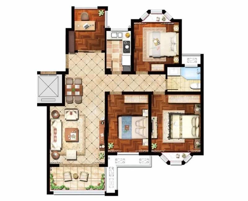 扬州蜀岗金地户型图