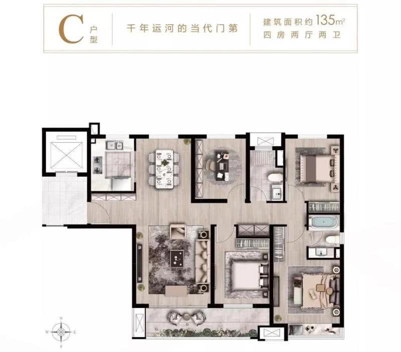 运河宝龙观邸户型图